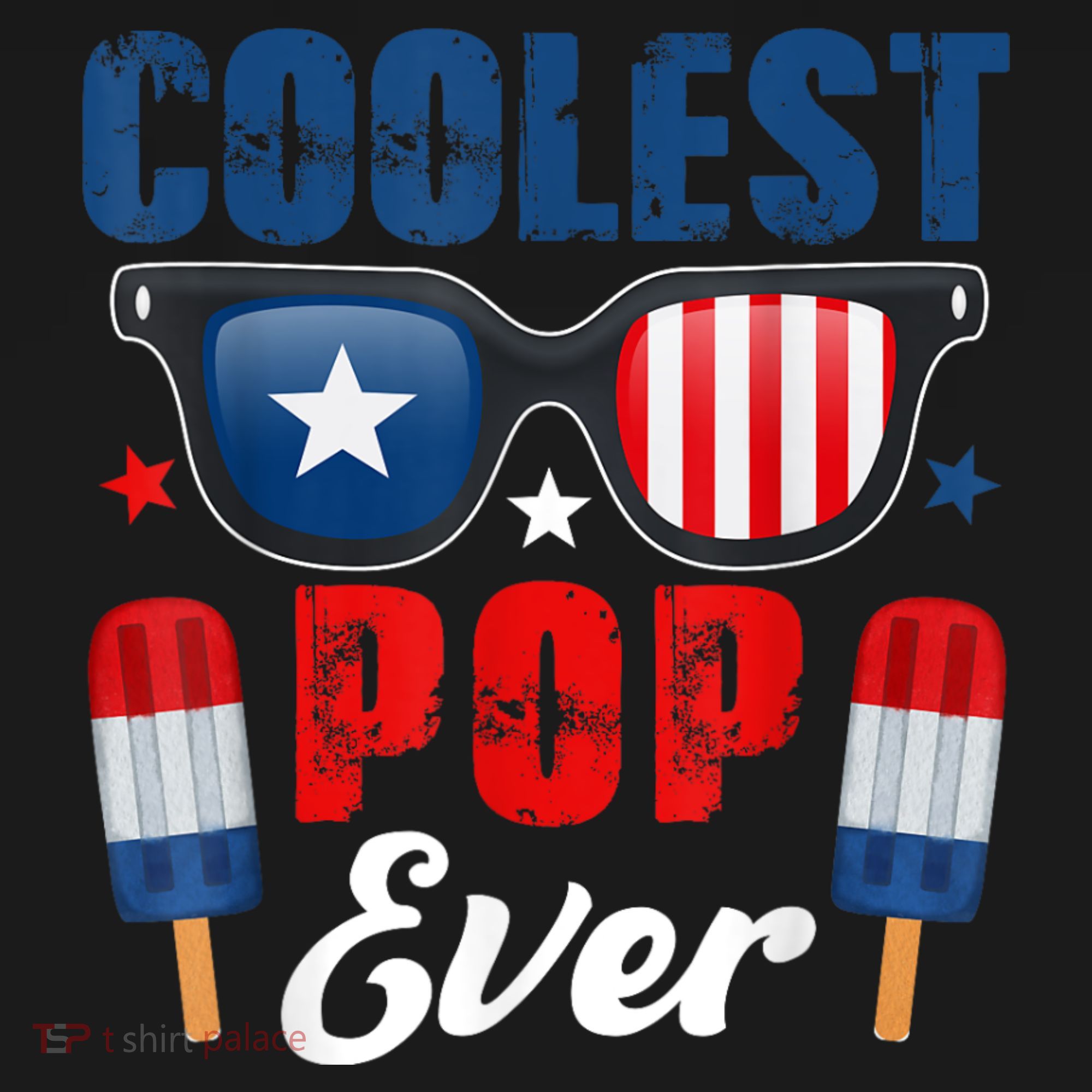 Coolest Pop Ever Popsicle Funny Retro Bomb Fathers Day Gift Tank Top