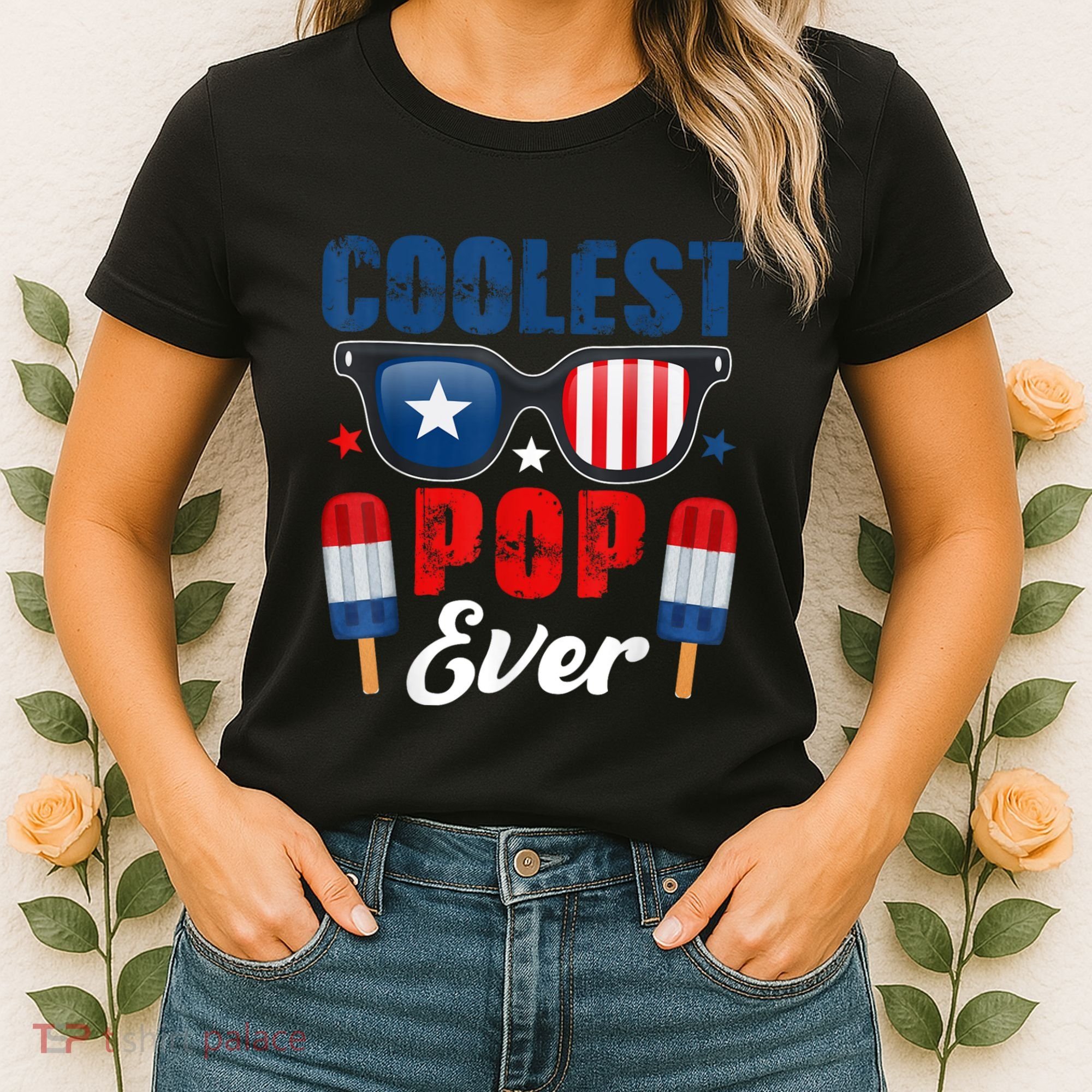 Coolest Pop Ever Popsicle Funny Retro Bomb Fathers Day Gift Women's T-Shirt