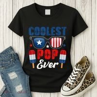 Coolest Pop Ever Popsicle Funny Retro Bomb Fathers Day Gift Women's T-Shirt thumb 3