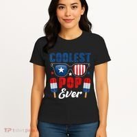 Coolest Pop Ever Popsicle Funny Retro Bomb Fathers Day Gift Women's T-Shirt thumb 4