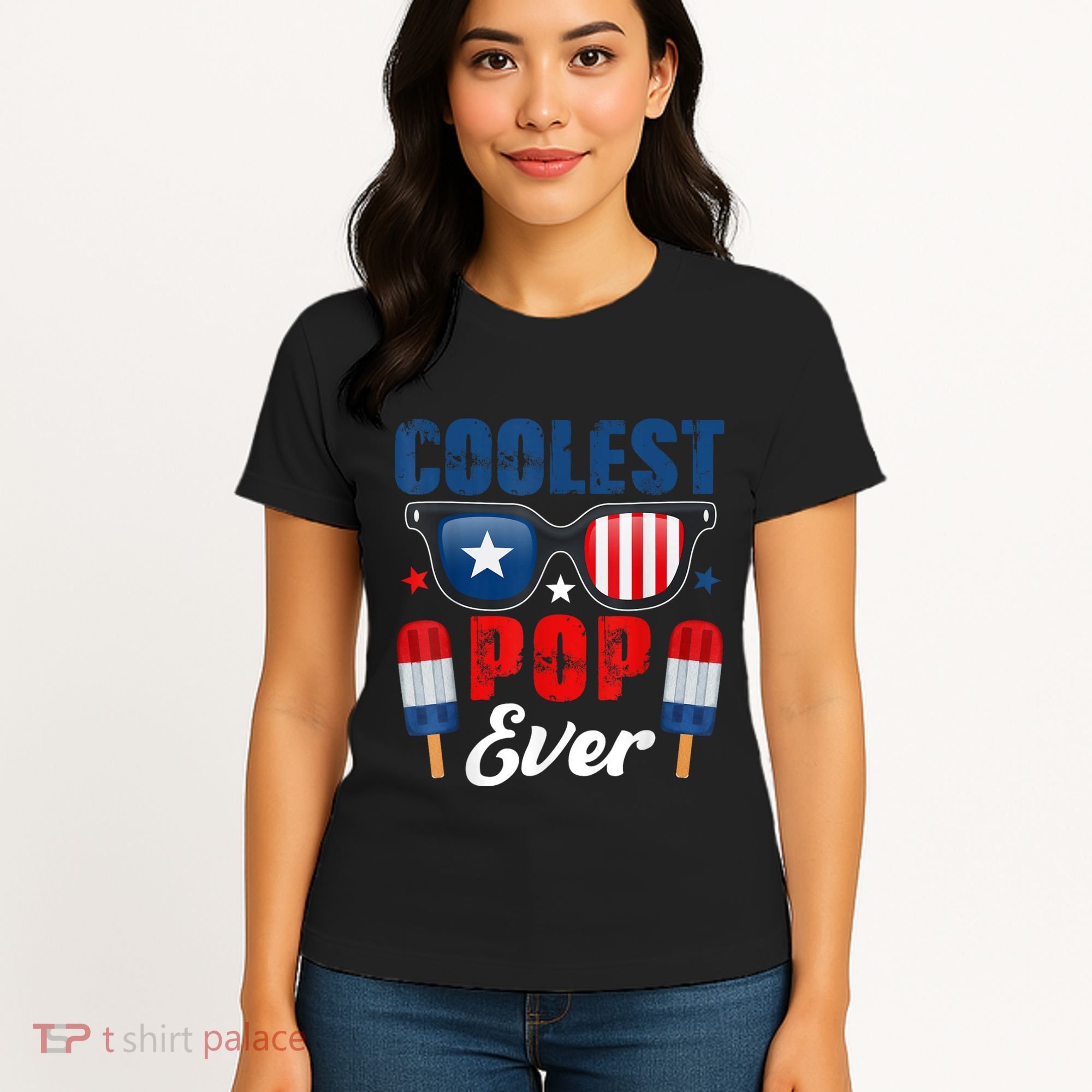 Coolest Pop Ever Popsicle Funny Retro Bomb Fathers Day Gift Women's T-Shirt