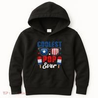 Coolest Pop Ever Popsicle Funny Retro Bomb Fathers Day Gift Kids Hoodie thumb 0