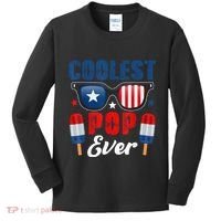 Coolest Pop Ever Popsicle Funny Retro Bomb Fathers Day Gift Kids Long Sleeve Shirt thumb 0