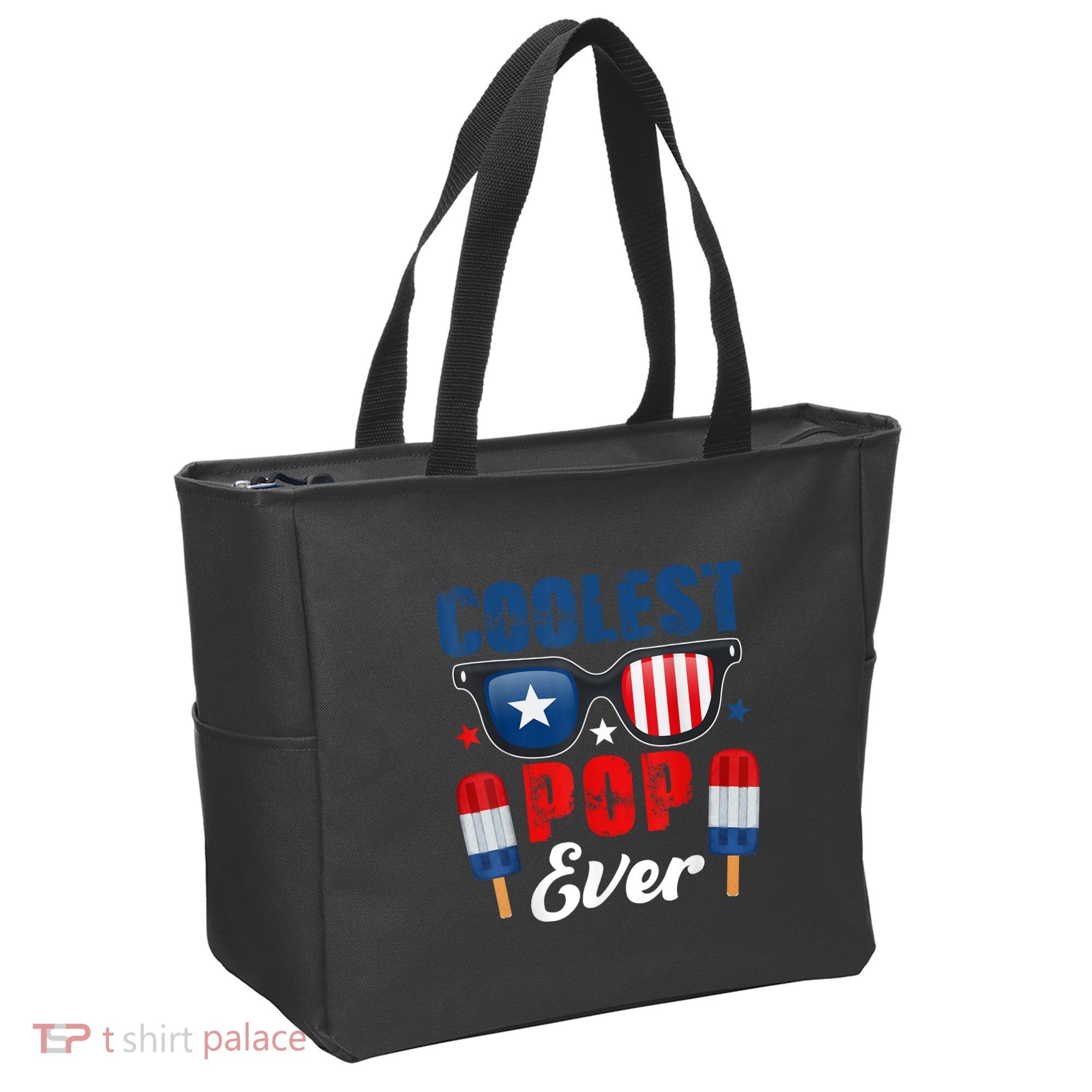 Coolest Pop Ever Popsicle Funny Retro Bomb Fathers Day Gift Tote Bag