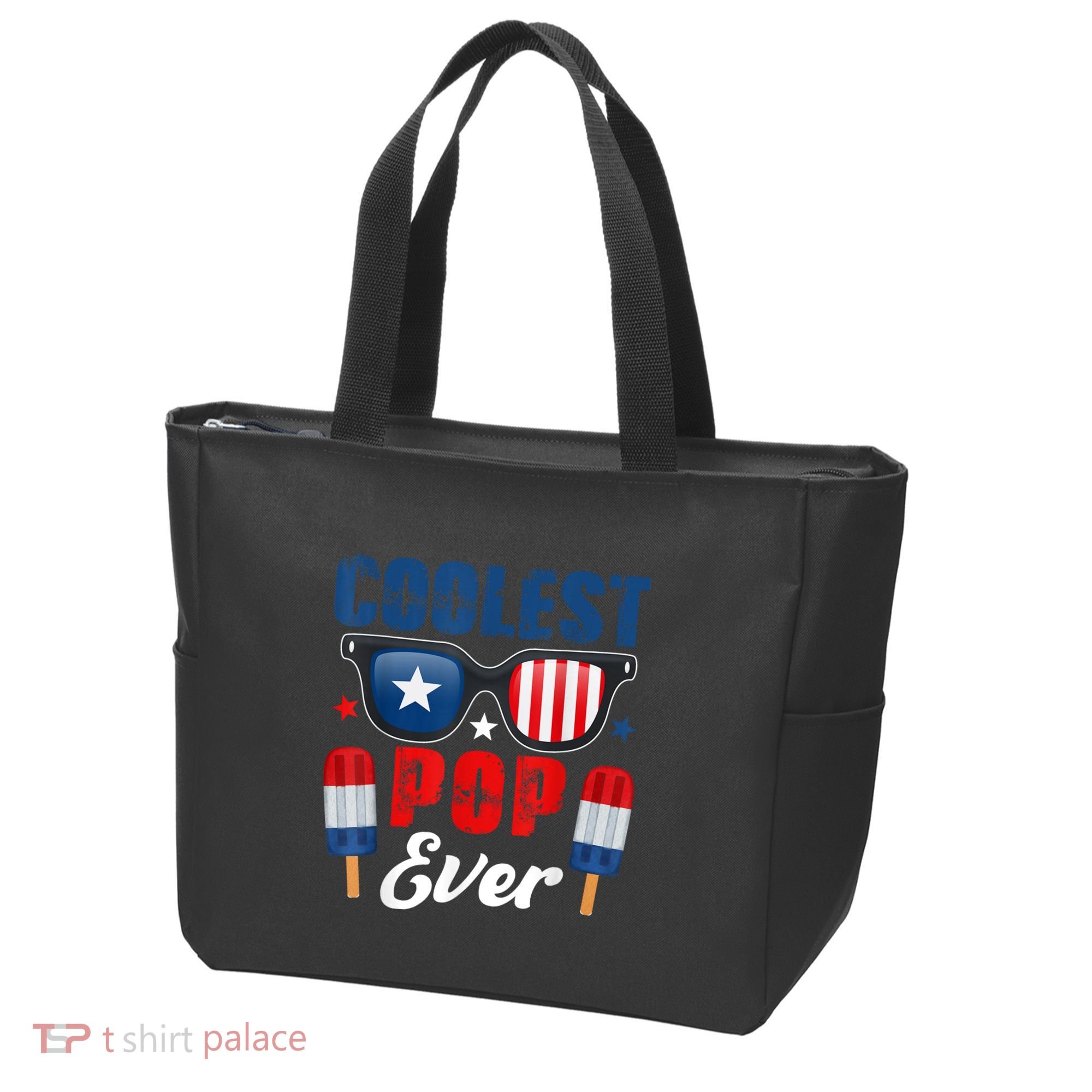 Coolest Pop Ever Popsicle Funny Retro Bomb Fathers Day Gift Tote Bag