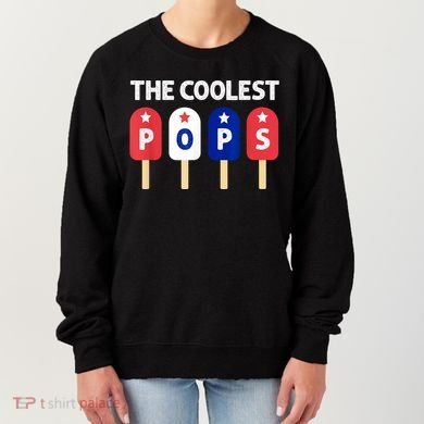 Coolest Pop Ever Popsicle Funny Retro Bomb Fathers Day Gift Women's Sweatshirt