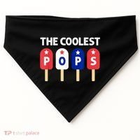 Coolest Pop Ever Popsicle Funny Retro Bomb Fathers Day Gift USA-Made Doggie Bandana thumb 0