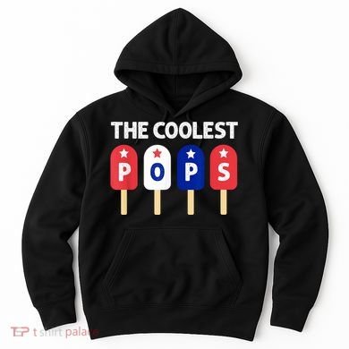Coolest Pop Ever Popsicle Funny Retro Bomb Fathers Day Gift Hoodie