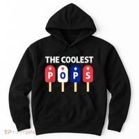 Coolest Pop Ever Popsicle Funny Retro Bomb Fathers Day Gift Hoodie thumb 0