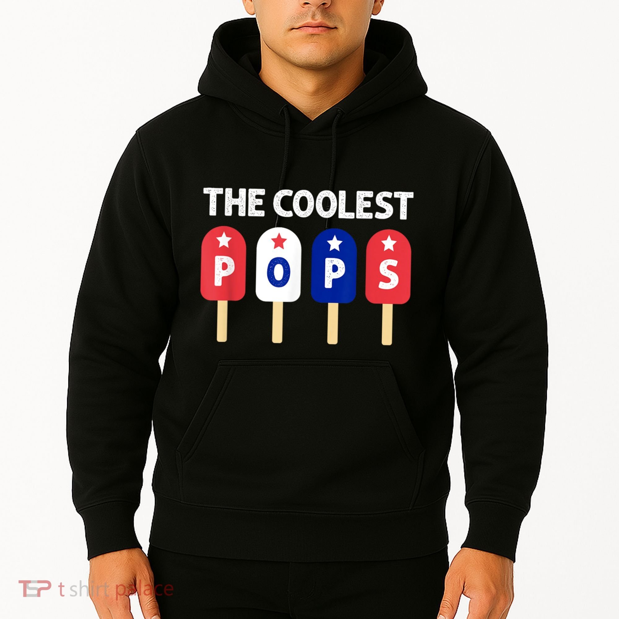 Coolest Pop Ever Popsicle Funny Retro Bomb Fathers Day Gift Hoodie