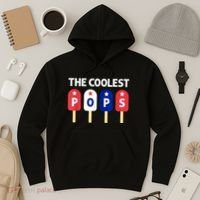 Coolest Pop Ever Popsicle Funny Retro Bomb Fathers Day Gift Hoodie thumb 3