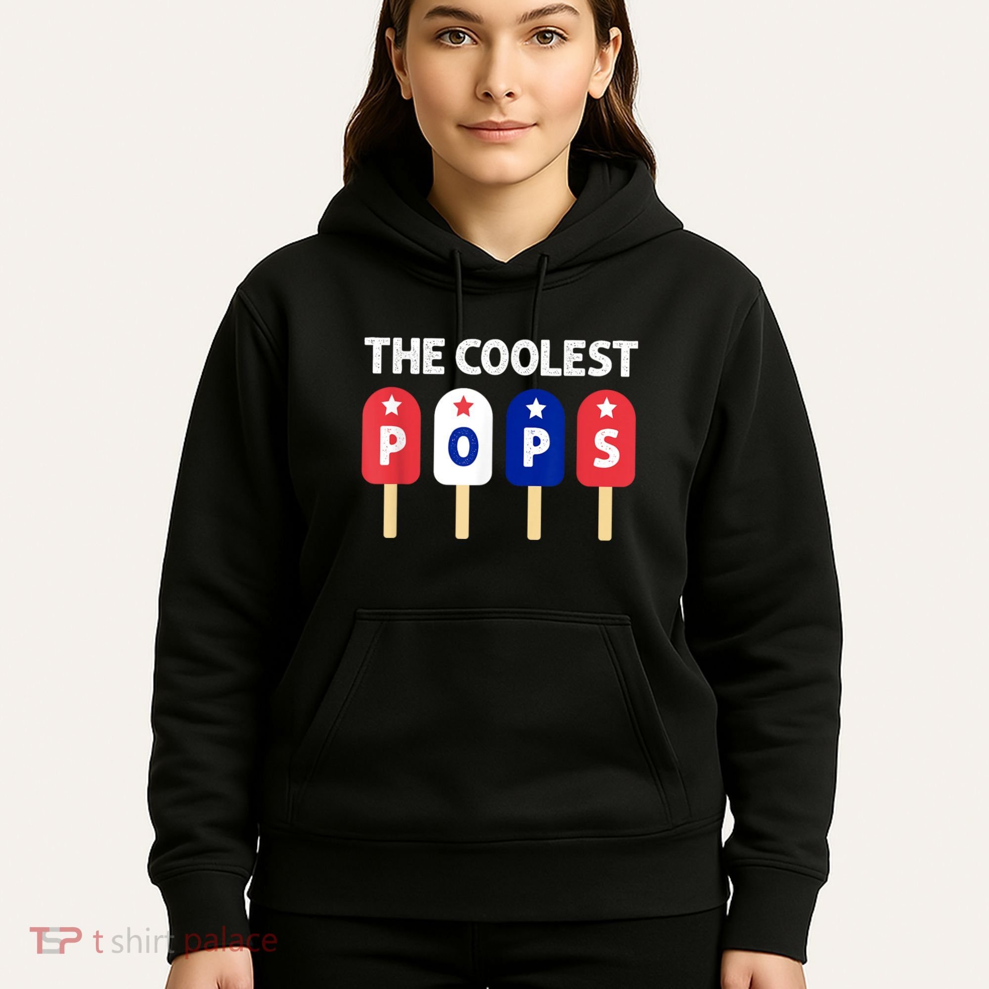 Coolest Pop Ever Popsicle Funny Retro Bomb Fathers Day Gift Hoodie