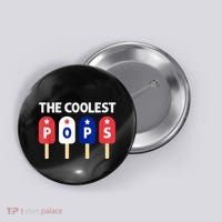 Coolest Pop Ever Popsicle Funny Retro Bomb Fathers Day Gift Button thumb 0