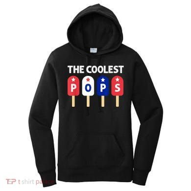 Coolest Pop Ever Popsicle Funny Retro Bomb Fathers Day Gift Women's Hoodie