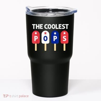 Coolest Pop Ever Popsicle Funny Retro Bomb Fathers Day Gift Tumbler