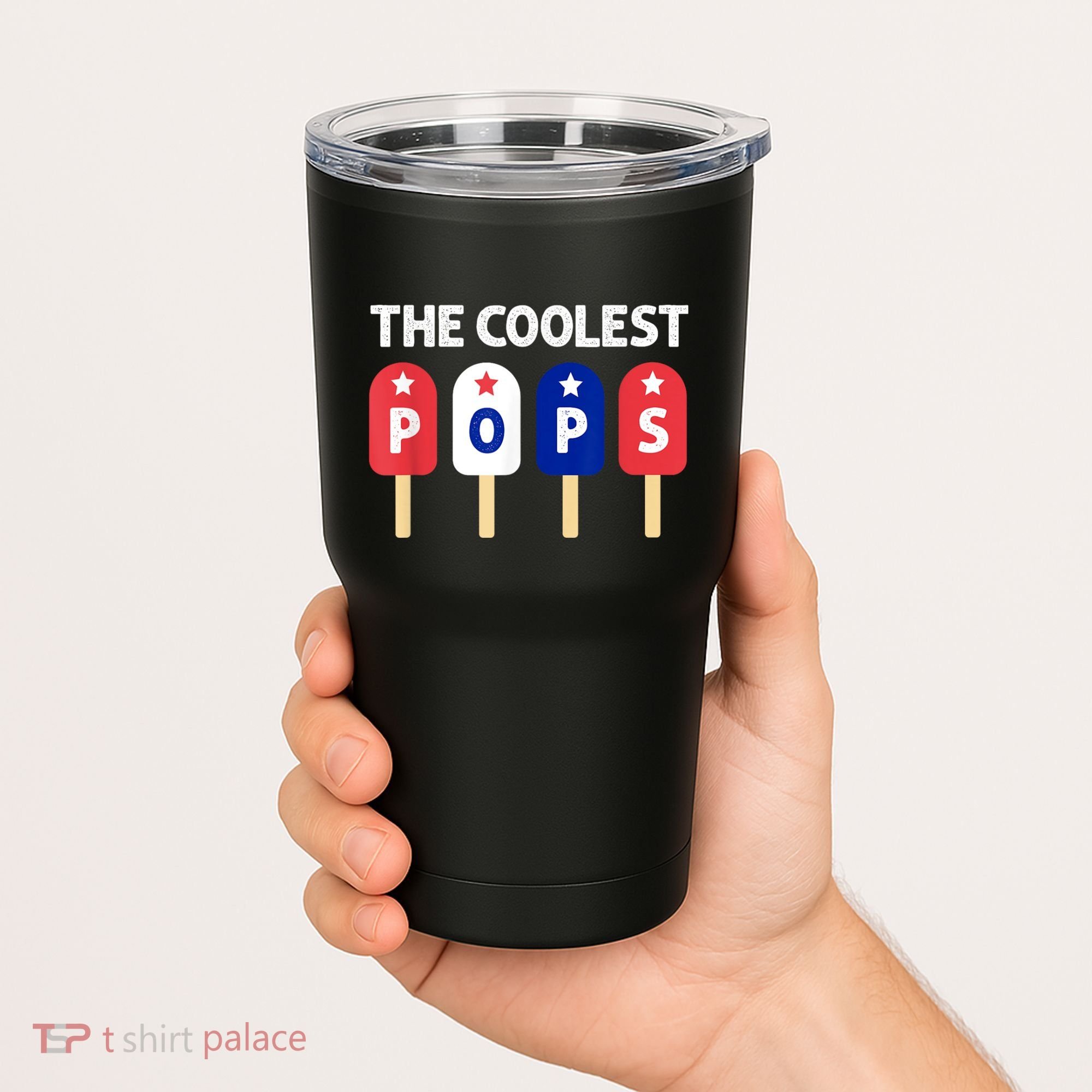 Coolest Pop Ever Popsicle Funny Retro Bomb Fathers Day Gift Tumbler