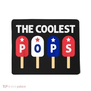 Coolest Pop Ever Popsicle Funny Retro Bomb Fathers Day Gift Mousepad