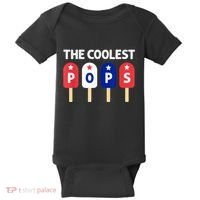 Coolest Pop Ever Popsicle Funny Retro Bomb Fathers Day Gift Baby Bodysuit thumb 0