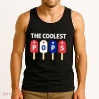 Coolest Pop Ever Popsicle Funny Retro Bomb Fathers Day Gift Tank Top thumb 3