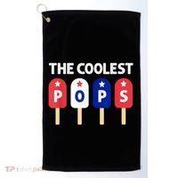 Coolest Pop Ever Popsicle Funny Retro Bomb Fathers Day Gift Golf Towel thumb 0