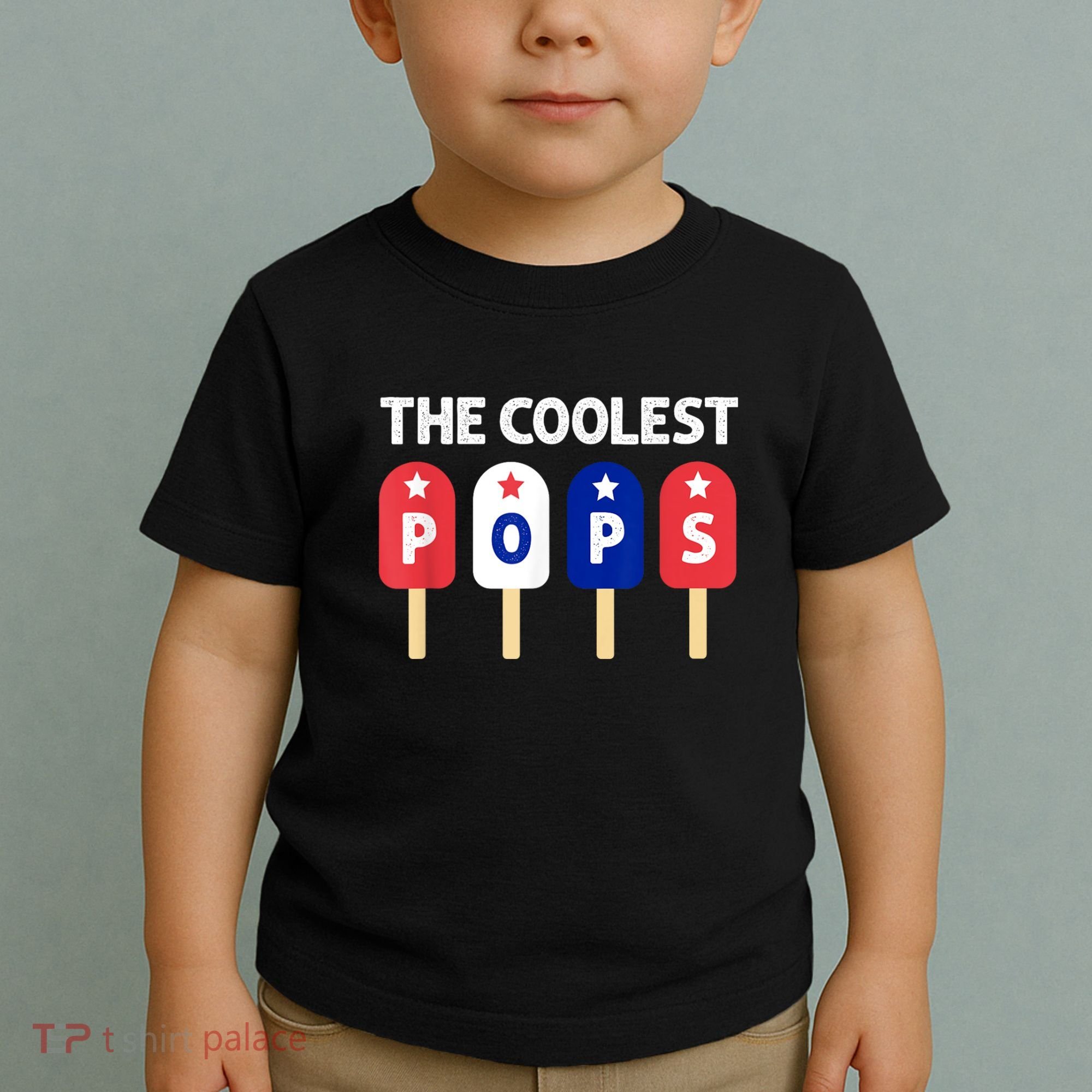 Coolest Pop Ever Popsicle Funny Retro Bomb Fathers Day Gift Toddler T-Shirt
