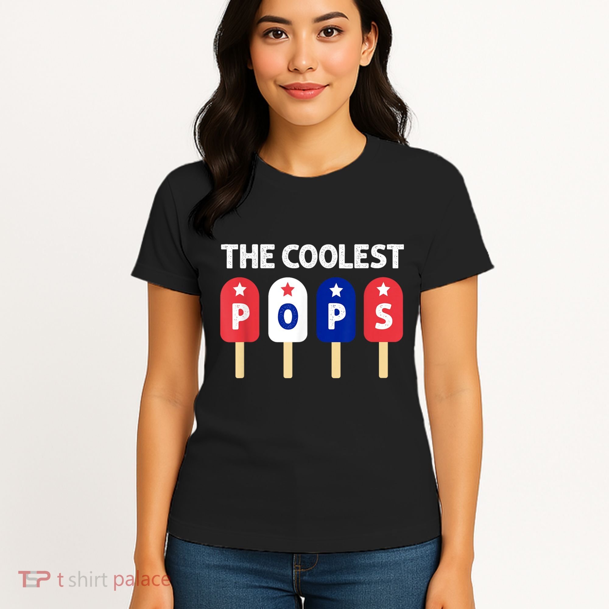 Coolest Pop Ever Popsicle Funny Retro Bomb Fathers Day Gift Women's T-Shirt