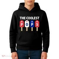 Coolest Pop Ever Popsicle Funny Retro Bomb Fathers Day Gift Kids Hoodie thumb 4