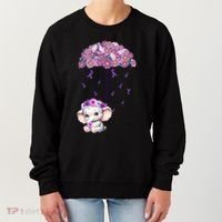 Cute Purple Elephant AlzheimerS Awareness I Will Remember Gift Women's Sweatshirt thumb 0