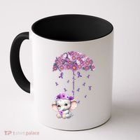 Cute Purple Elephant AlzheimerS Awareness I Will Remember Gift Coffee Mug thumb 0