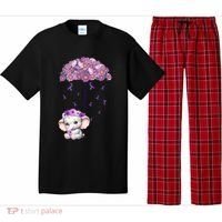 Cute Purple Elephant AlzheimerS Awareness I Will Remember Gift Pajama Set thumb 0