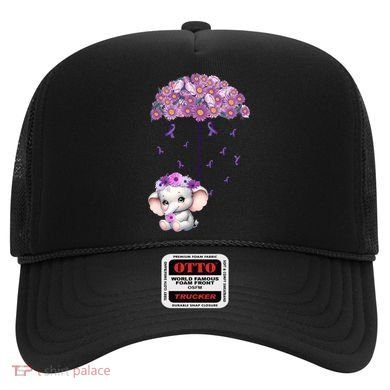 Cute Purple Elephant AlzheimerS Awareness I Will Remember Gift Hat