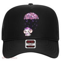 Cute Purple Elephant AlzheimerS Awareness I Will Remember Gift Hat thumb 0