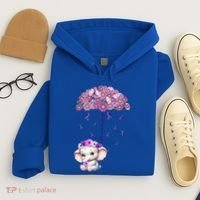 Cute Purple Elephant AlzheimerS Awareness I Will Remember Gift Hoodie thumb 4