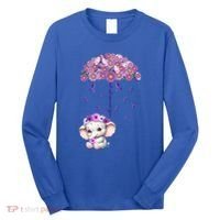 Cute Purple Elephant AlzheimerS Awareness I Will Remember Gift Long Sleeve Shirt thumb 0