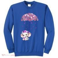 Cute Purple Elephant AlzheimerS Awareness I Will Remember Gift Sweatshirt thumb 0