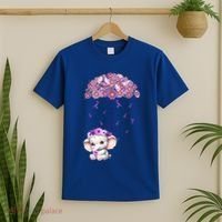 Cute Purple Elephant AlzheimerS Awareness I Will Remember Gift T-Shirt thumb 2