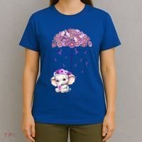 Cute Purple Elephant AlzheimerS Awareness I Will Remember Gift T-Shirt thumb 4