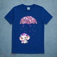 Cute Purple Elephant AlzheimerS Awareness I Will Remember Gift T-Shirt thumb 5