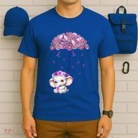 Cute Purple Elephant AlzheimerS Awareness I Will Remember Gift T-Shirt thumb 6
