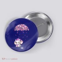 Cute Purple Elephant AlzheimerS Awareness I Will Remember Gift Button thumb 0