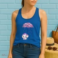 Cute Purple Elephant AlzheimerS Awareness I Will Remember Gift Women's Tank Top thumb 2