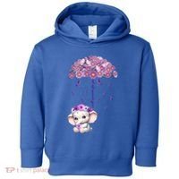 Cute Purple Elephant AlzheimerS Awareness I Will Remember Gift Toddler Hoodie thumb 0
