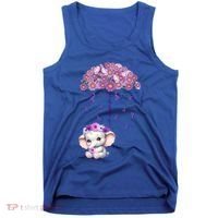 Cute Purple Elephant AlzheimerS Awareness I Will Remember Gift Tank Top thumb 0
