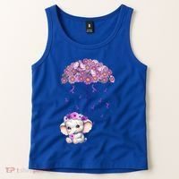 Cute Purple Elephant AlzheimerS Awareness I Will Remember Gift Tank Top thumb 2