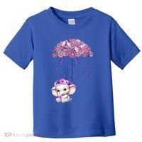 Cute Purple Elephant AlzheimerS Awareness I Will Remember Gift Toddler T-Shirt thumb 0