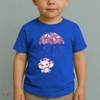 Cute Purple Elephant AlzheimerS Awareness I Will Remember Gift Toddler T-Shirt thumb 2