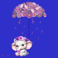 Cute Purple Elephant AlzheimerS Awareness I Will Remember Gift Kids Sweatshirt thumb 2