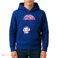 Cute Purple Elephant AlzheimerS Awareness I Will Remember Gift Kids Hoodie thumb 4