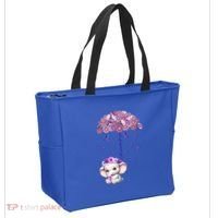 Cute Purple Elephant AlzheimerS Awareness I Will Remember Gift Tote Bag thumb 2