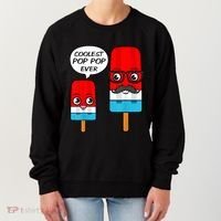 Coolest Pop Ever Popsicle Funny Retro Bomb Fathers Day Gift Women's Sweatshirt thumb 0